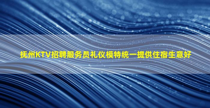抚州KTV招聘服务员礼仪模特统一提供住宿生意好